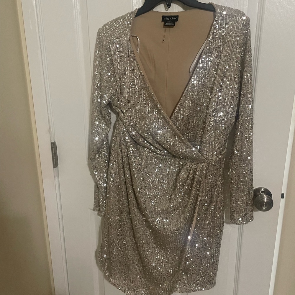 City Chic Razzle Dress